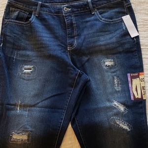 NWT Faded Glory Boyfriend Cropped Jeans